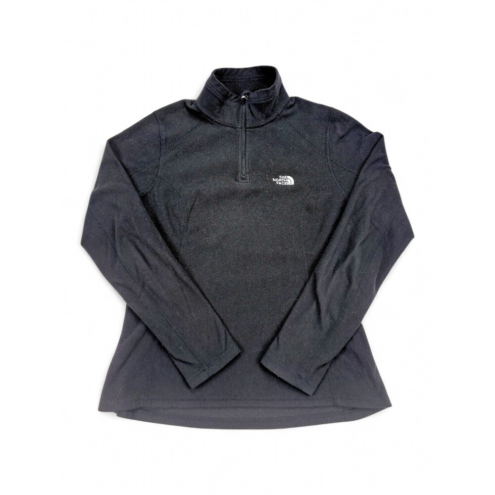 The North Face Women's Black 1/4 Zip Fleece Pullover M